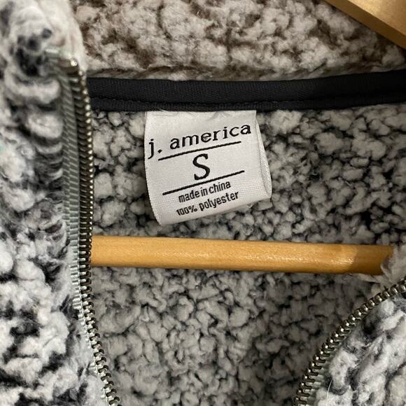 Poshmark Poshfixings Logo teddy fuzzy sherpa pullover grey heathered small - Picture 5 of 8